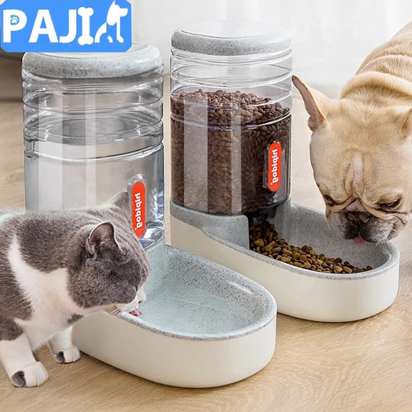 Pet Automatic Feeding Bowls Dog Food Feeder Cat Water Feeder Large Capacity Bowl
