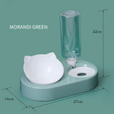 Pet Bowl Cat Bowl Dog Bowl Automatic Drinking Bowl Cat Food Bowl Anti Slip Inclined Neck Protection Pet Supplies Cat Supplies