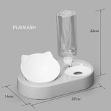 Pet Bowl Cat Bowl Dog Bowl Automatic Drinking Bowl Cat Food Bowl Anti Slip Inclined Neck Protection Pet Supplies Cat Supplies