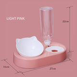 Pet Bowl Cat Bowl Dog Bowl Automatic Drinking Bowl Cat Food Bowl Anti Slip Inclined Neck Protection Pet Supplies Cat Supplies