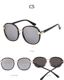 Steampunk Sunglasses Men Women Brand Designer Gothic Style Round Frame Eagle Claw Sun Glasses Punk Shades Male UV400 - Presidential Brand (R)