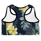 Women's Fitness Floral Padded Sports Bra - Presidential Brand (R)