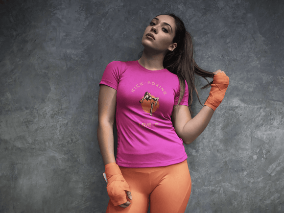 Women's Kickboxing Fitness Short-Sleeve T-Shirt - Presidential Brand (R)