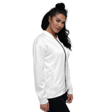 Womens Jackets, Blessed Up Graphic Text Bomber Jacket - Presidential Brand (R)