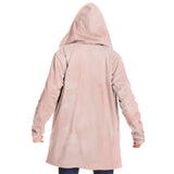 Womens Jackets, Peach Marble Graphic Style Fleece Cloak - Presidential Brand (R)
