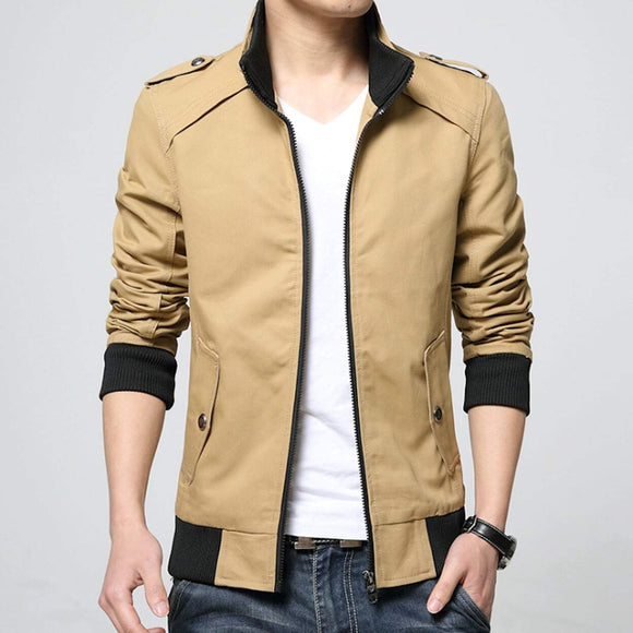 Mens Two Tone Casual Zipper Jacket - Presidential Brand (R)