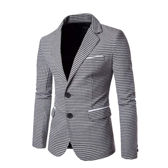 Mens Houndstooth Blazer - Presidential Brand (R)
